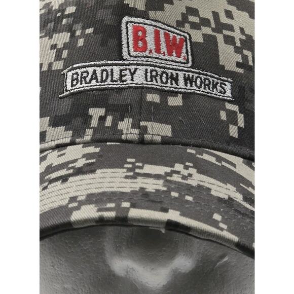Bradley Iron Works Digital Camouflage Strapback Cap Baseball Hat Camo BIW ROTHCO - Picture 2 of 9